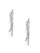 Shein Silver Leaf Design Delicate Earrings