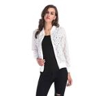 Shein Cut Out Floral Pattern Jacket