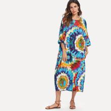 Shein Tie Dye Hidden Pocket Dress