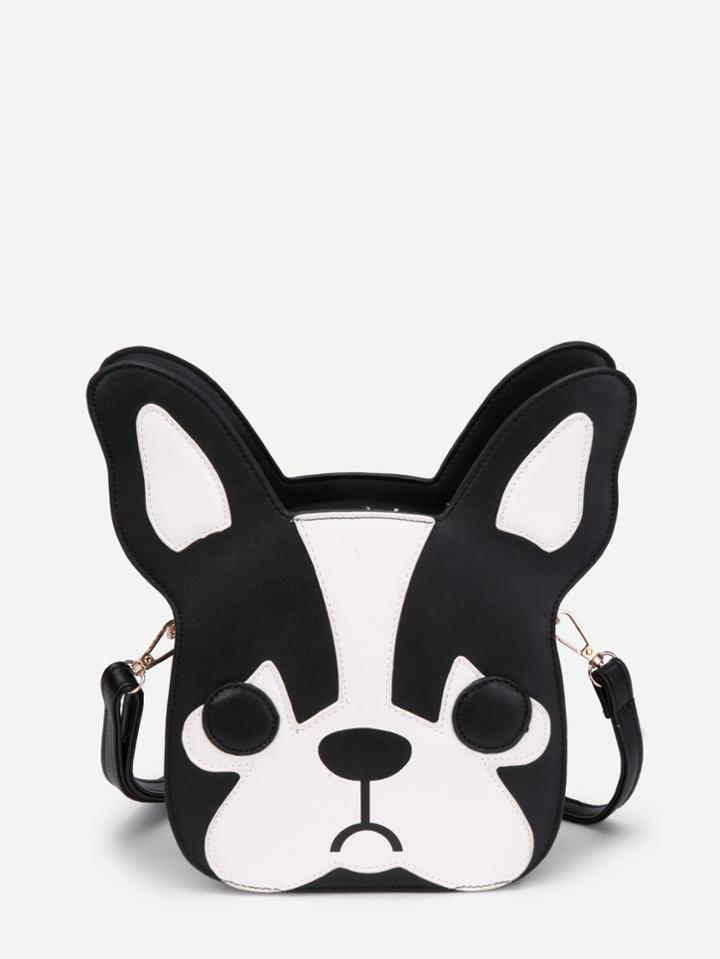 Shein Two Tone Dog Shaped Pu Shoulder Bag