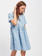 Shein Polka Dot Print Smock Dress