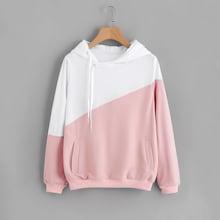 Shein Plus Pocket Drawstring Detail Hoodie