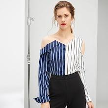 Shein Two Tone Striped Top