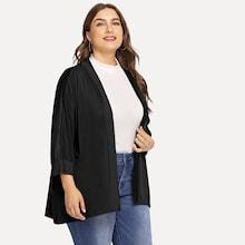 Shein Plus Solid Fitting Coat