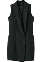 Shein Black Formaldresses Sleeveless Double Breasted Dress
