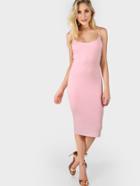 Shein Pink Skinny Cami Dress