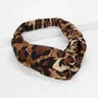 Shein Leopard Pattern Twist Headband