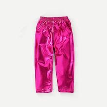 Shein Girls Pu Solid Pants