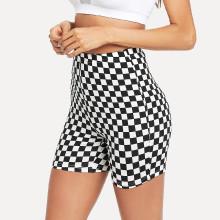 Shein Checked Print Short Leggings
