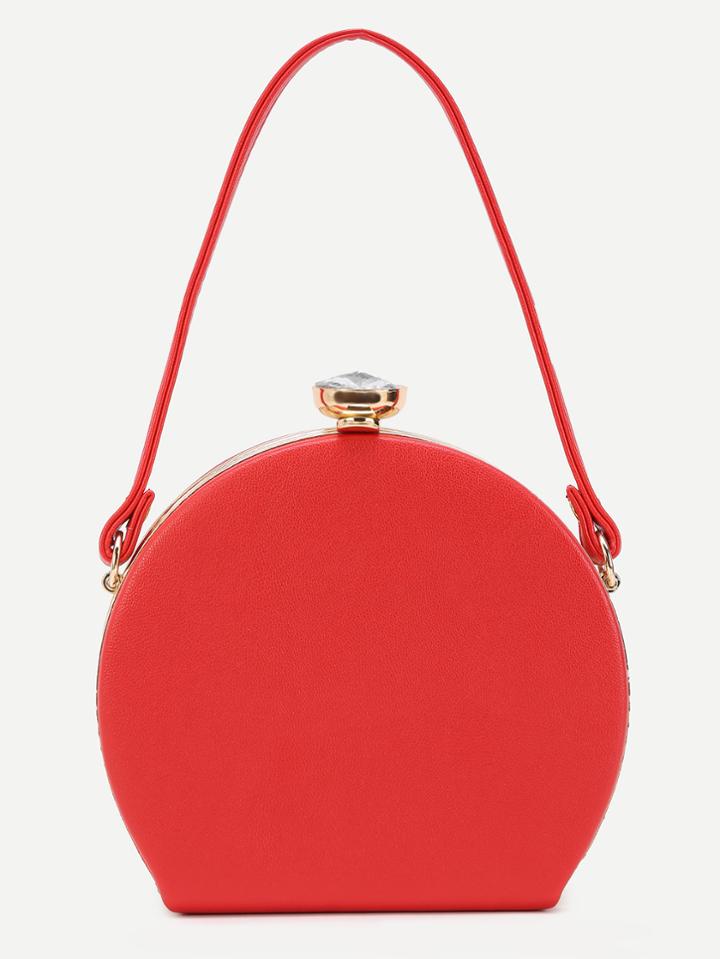 Shein Red Pu Perfume Bottle Evening Bag