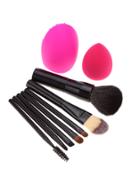 Shein Professional Makeup Brush 7pcs With Sponge And Brush Cleaner