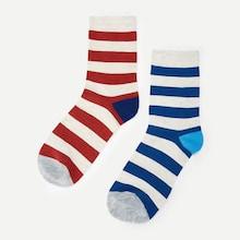 Shein Christmas Men Striped Socks 2pairs