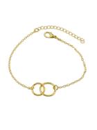 Shein Gold Simple Two Circle Bracelets