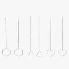 Shein Open Geometric Drop Earrings Set 3pairs