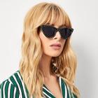 Shein Studded Decorated Frame Cat Eye Sunglasses