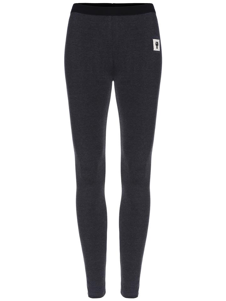 Shein Dark Grey Elastic Skinny Leggings