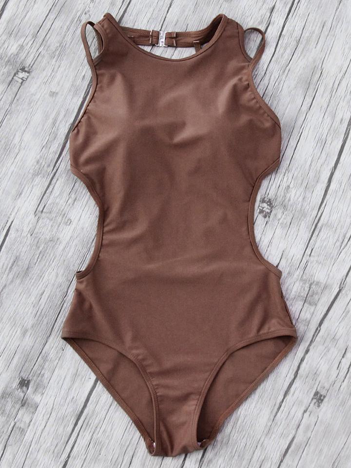 Shein Side Cutout Strappy Back Monokini