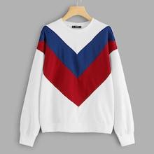 Shein Color Block Tunic Sweatshirt