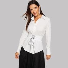 Shein Solid Button Up Shirt