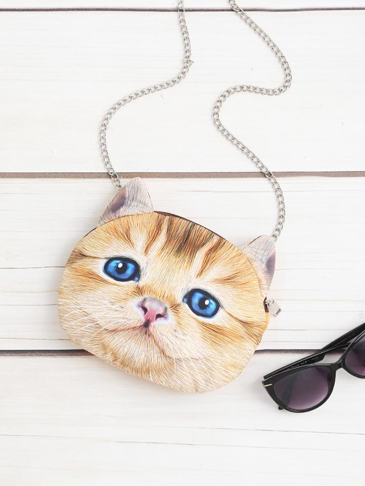 Shein Cat Shaped Crossbody Bag With Chain