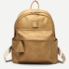 Shein Tassel Decor Pocket Front Backpack