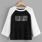 Shein Contrast Raglan Sleeve Letter Pattern Jumper
