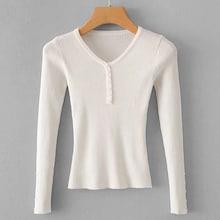 Shein Button Front Ribbed Sweater