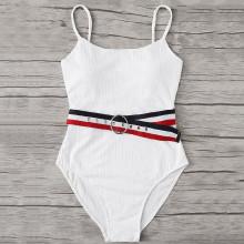Shein Belt Decorated Swimsuit