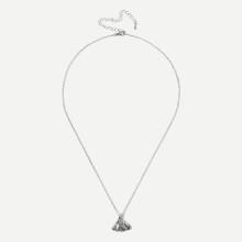 Shein Fishtail Pendant Chain Necklace