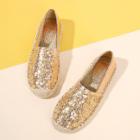 Shein Sequin Overlay Cap Toe Flats