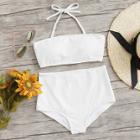 Shein High Waist Halter Bikini Set