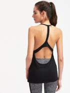 Shein Active T Strap Open Back Tank Top
