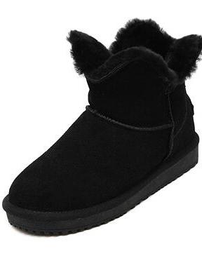 Shein Black Round Toe Short Boots