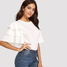Shein Layered Sleeve T-shirt