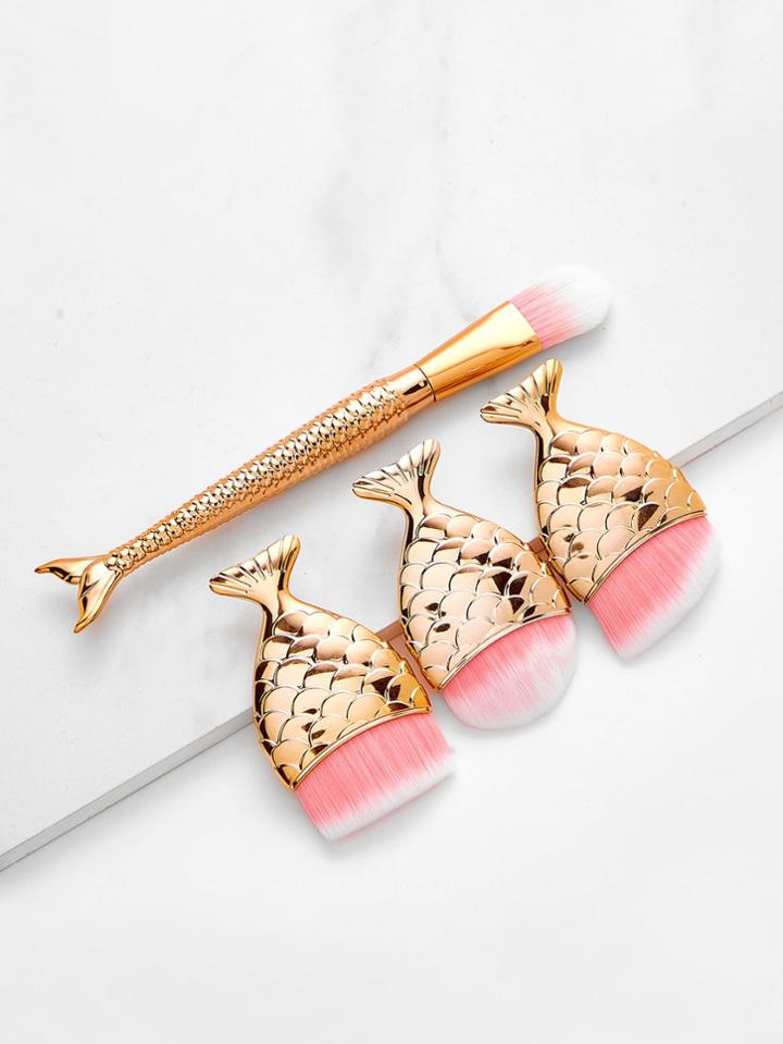 Shein Fish Shaped Makeup Brush 4pcs