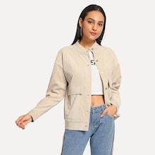 Shein Pocket Front Corduroy Jacket