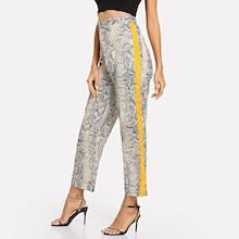 Shein Wide Waistband Snake Print Pants