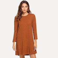 Shein Heather Grey Jersey Dress