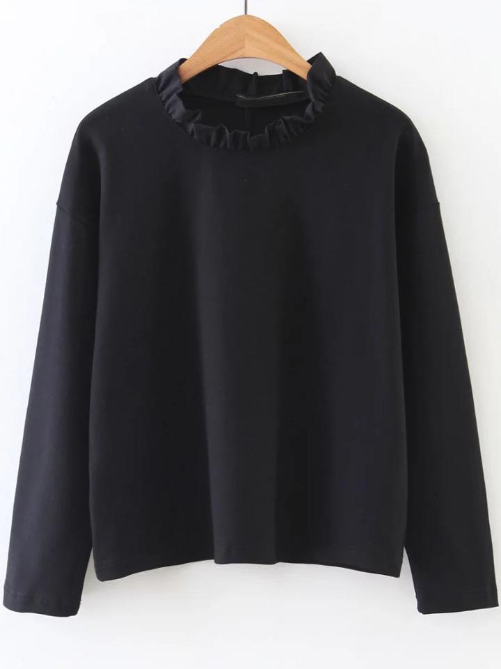 Shein Ruffle Neck Casual Top