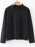 Shein Ruffle Neck Casual Top