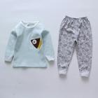 Shein Toddler Boys Fish Patched Sweatshirt With Pants