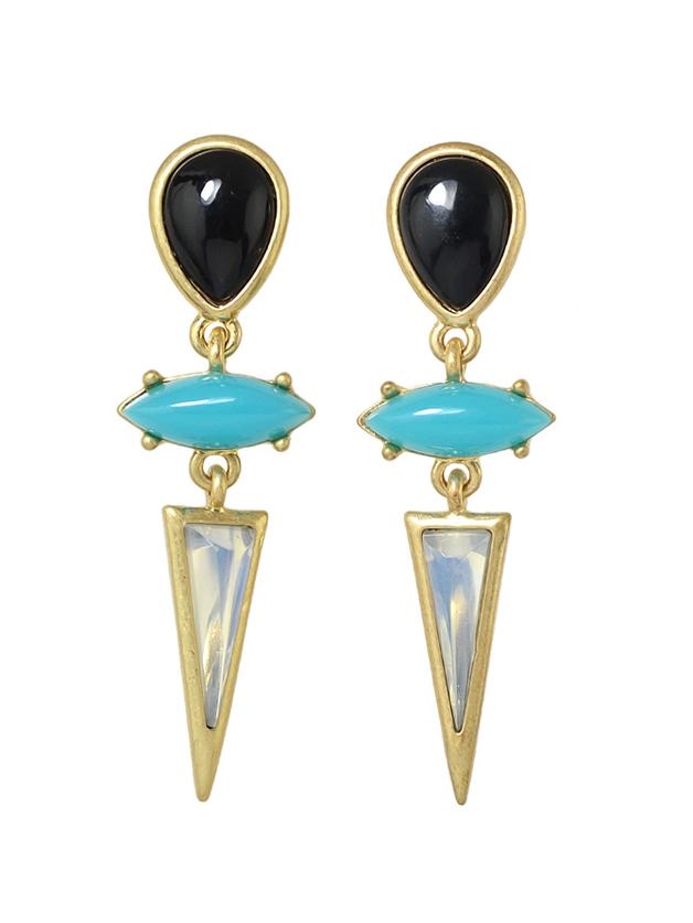 Shein Geometric Triangle Brand Earrings