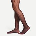 Shein Dot Overlay Pantyhose Stockings