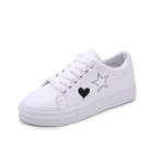 Shein Star Embroidered Low Top Sneakers