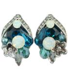 Shein Blue Drop Gemstone Earrings