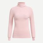 Shein High Neck Rib Knit Slim Fitted Sweater