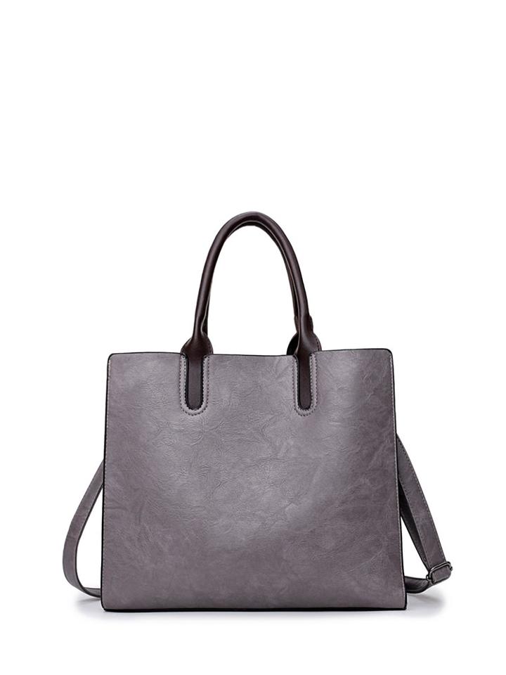 Shein Square Pu Tote Bag