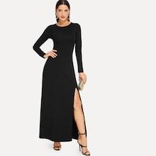 Shein Split Solid Dress