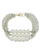 Shein Punk Rock Multilayers Pearl Chunky Chain Bracelets