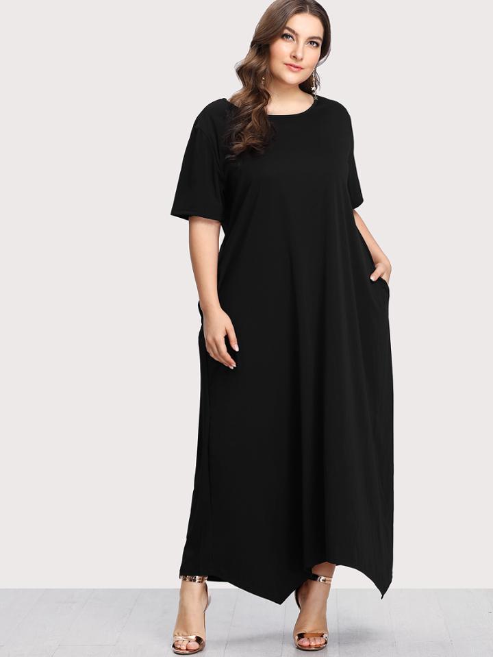 Shein Asymmetrical Solid Dress